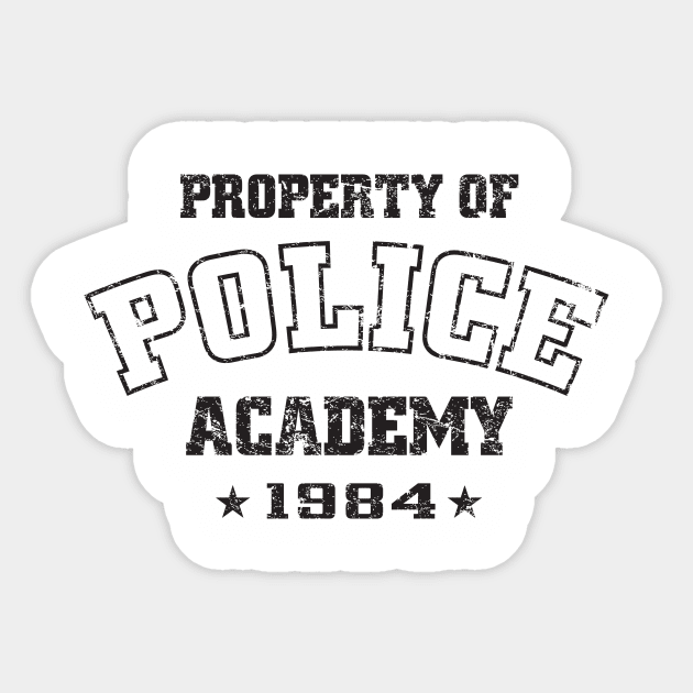 Police Academy Sticker by MikesTeez